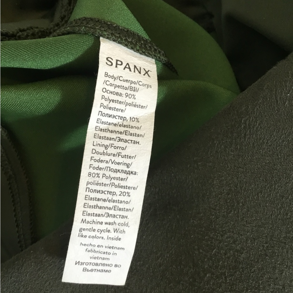 Spanx‎ Faux Suede Olive Green Leggings Pant - Picture 6 of 6
